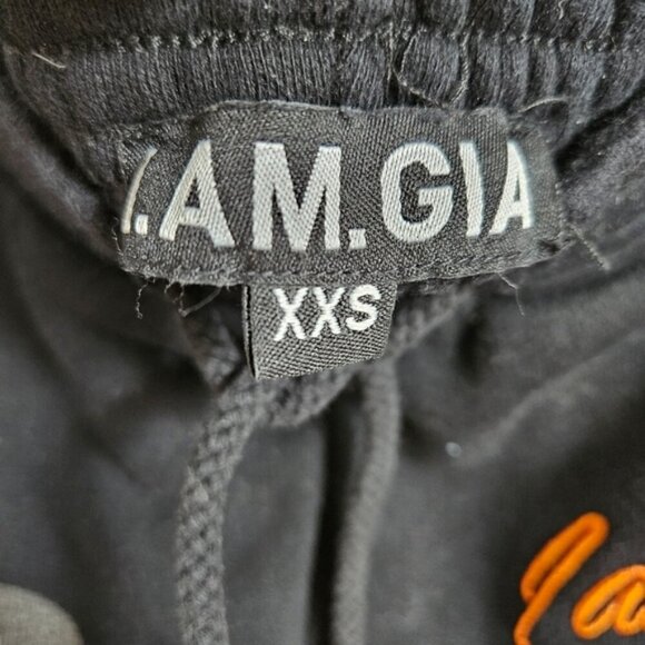 I.AM.GIA Aporia Women's Black Butterfly Print Jogger sweat Pants high waist XXS - Picture 6 of 12